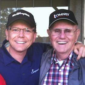Gerald Wolfe and his dad