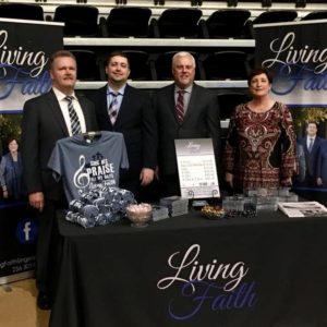 Living Faith at their record table