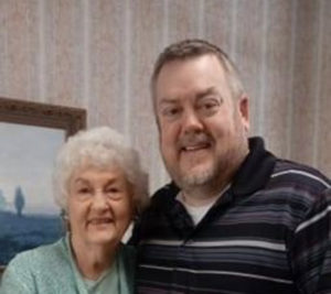Steve Dover with Mom