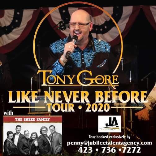 Press Release | Tony Gore Announces Live Band for 2020 Tour