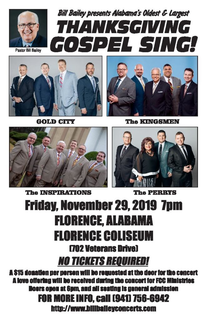 GOLD CITY, KINGSMEN headline Thanksgiving gospel concert
